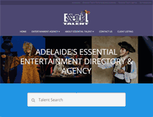 Tablet Screenshot of essentialtalent.com.au